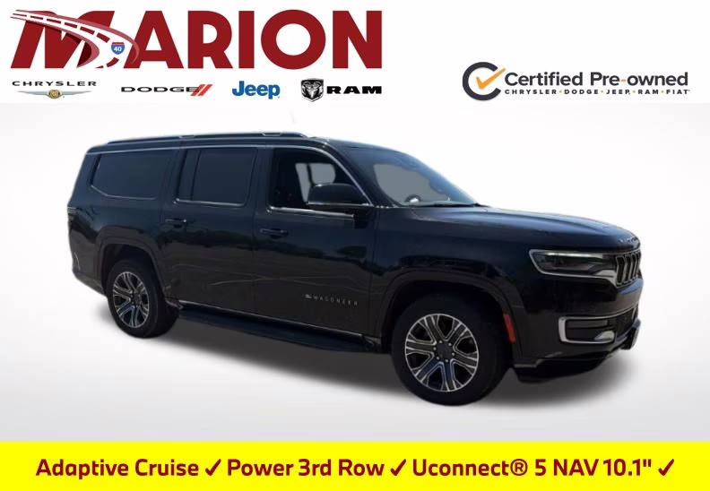 2024 Diamond Black Crystal Pearlcoat Jeep Wagoneer L Series II 4X4 SUV