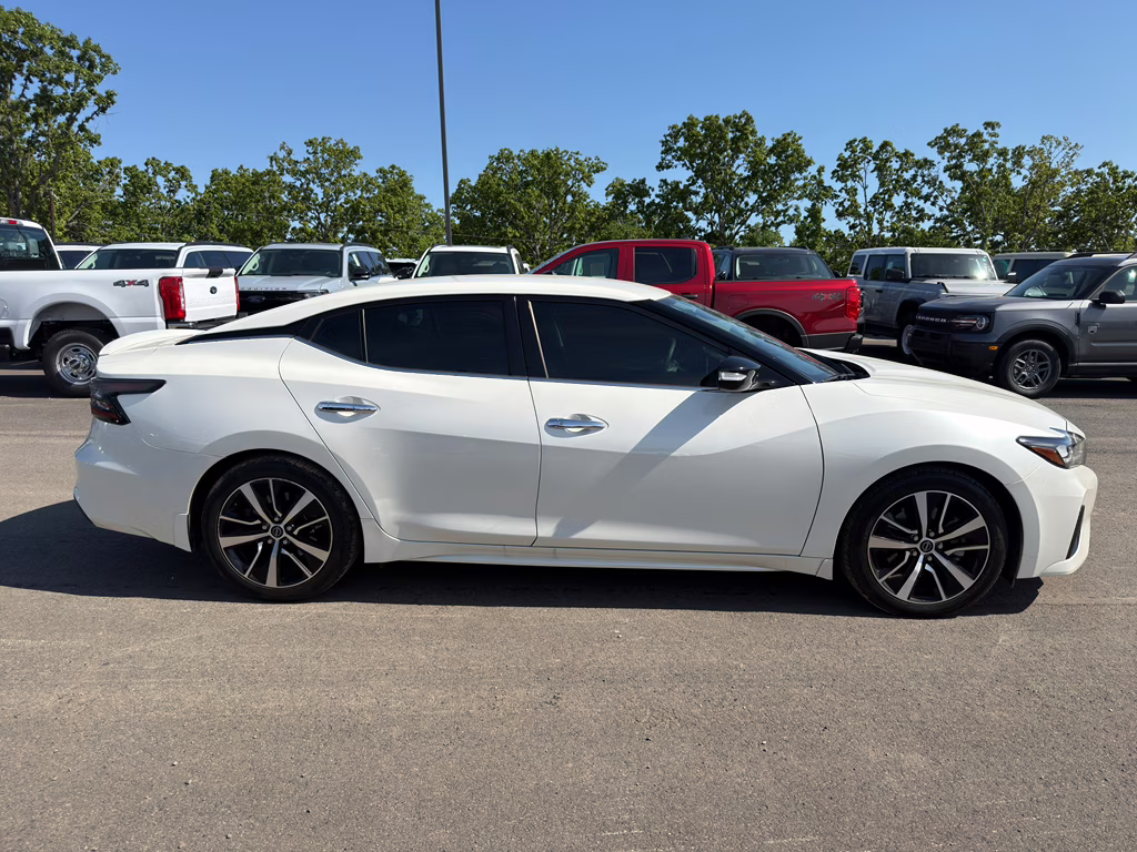 2023 Pearl White Tricoat Nissan Maxima SV FWD Sedan
