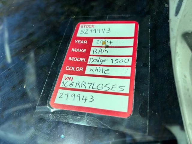 2014 Bright White Clearcoat Ram 1500 Big Horn 4X4 Truck