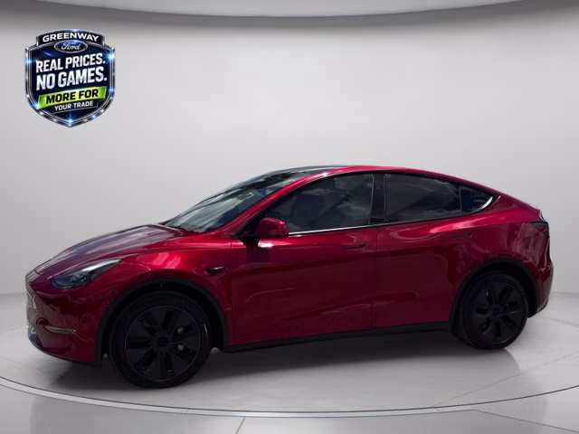 2025 Ultra Red Tesla Model Y Long Range AWD SUV