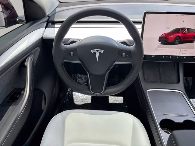 2025 Ultra Red Tesla Model Y Long Range AWD SUV