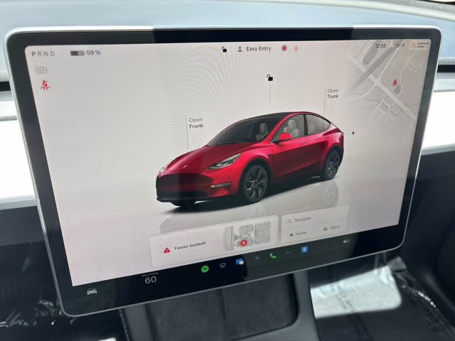 2025 Ultra Red Tesla Model Y Long Range AWD SUV