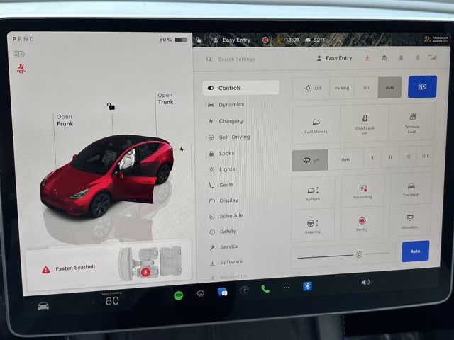 2025 Ultra Red Tesla Model Y Long Range AWD SUV