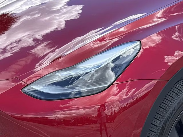 2025 Ultra Red Tesla Model Y Long Range AWD SUV