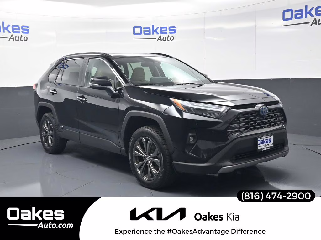 2023 Midnight Black Metallic Toyota RAV4 Hybrid Limited AWD SUV