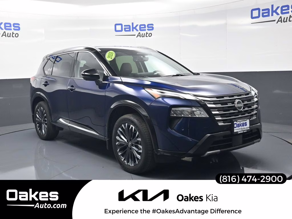 2024 Deep Ocean Blue Pearl/Super Black Nissan Rogue Platinum AWD SUV