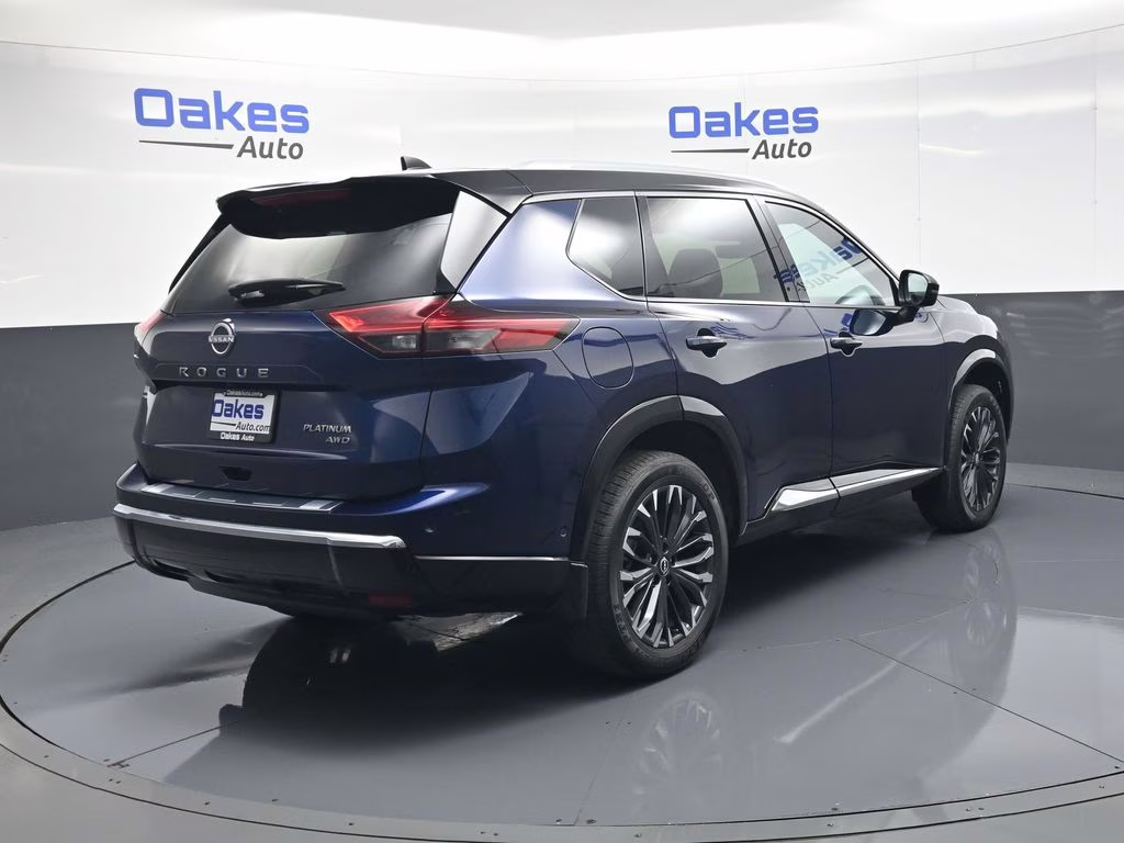 2024 Deep Ocean Blue Pearl/Super Black Nissan Rogue Platinum AWD SUV