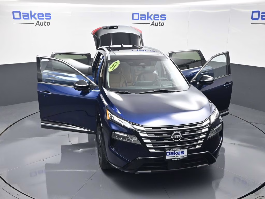 2024 Deep Ocean Blue Pearl/Super Black Nissan Rogue Platinum AWD SUV