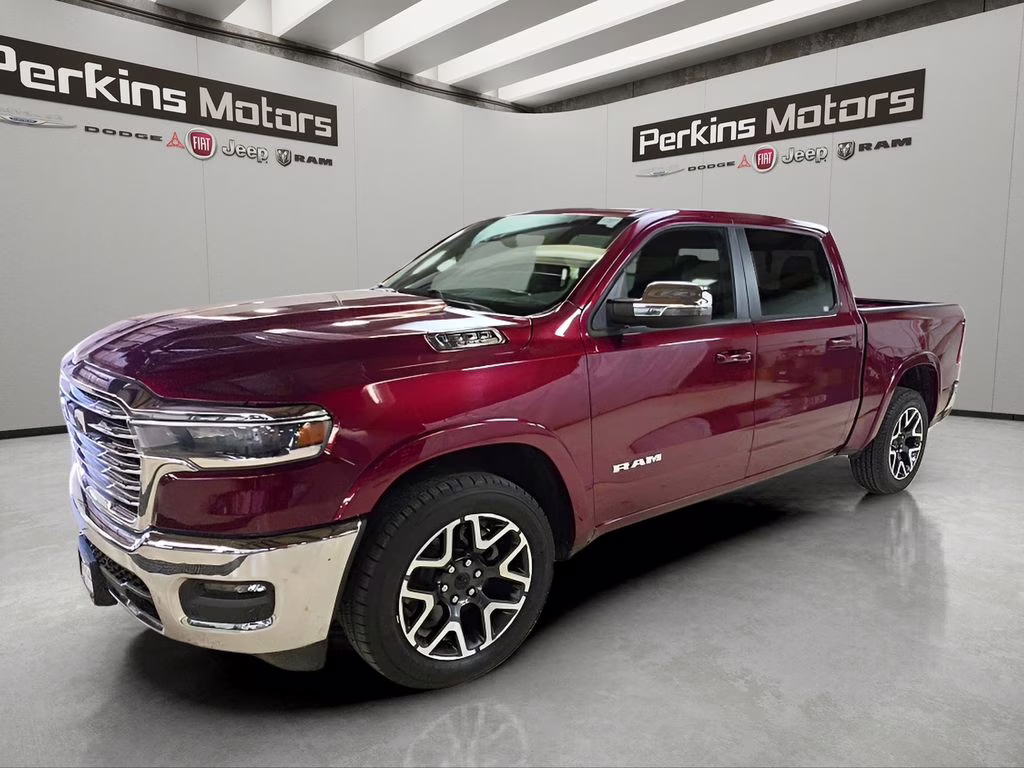 2025 Delmonico Red Pearlcoat Ram 1500 Laramie 4X4 Truck