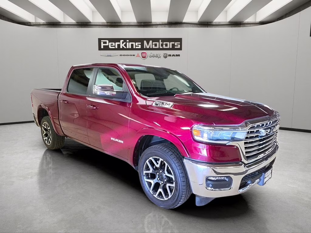 2025 Delmonico Red Pearlcoat Ram 1500 Laramie 4X4 Truck