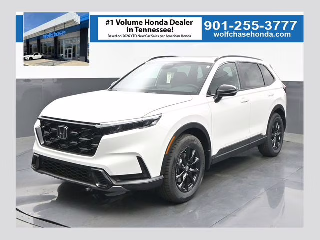 2026 Platinum White Pearl Honda CR-V Hybrid Sport-L AWD SUV