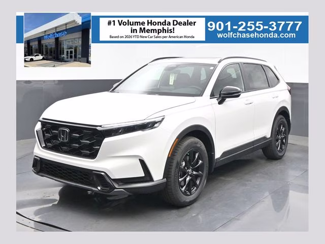 2026 Platinum White Pearl Honda CR-V Hybrid Sport-L AWD SUV