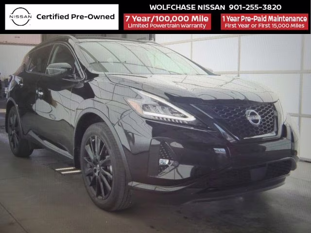 2024 Super Black Nissan Murano SV AWD SUV