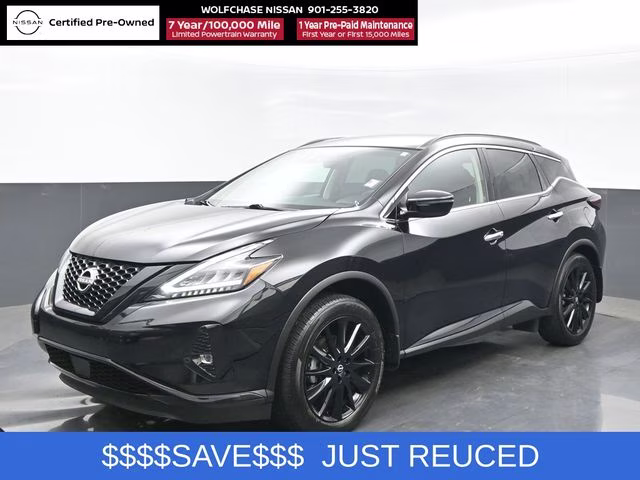 2024 Super Black Nissan Murano SV AWD SUV