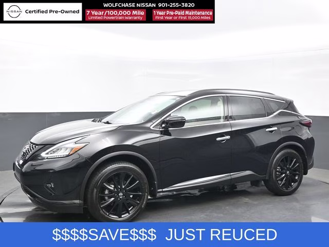 2024 Super Black Nissan Murano SV AWD SUV