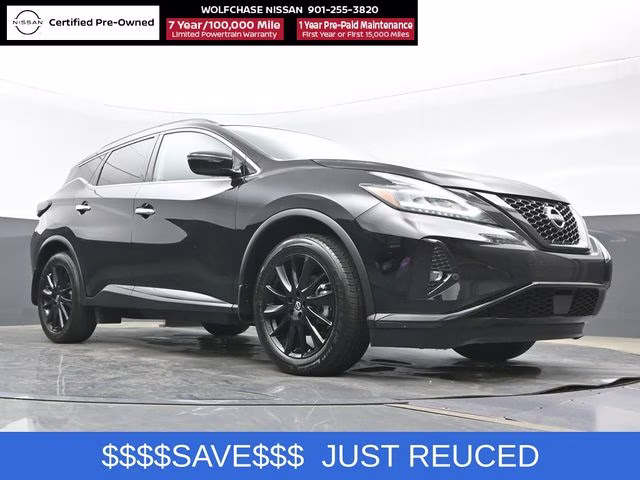 2024 Super Black Nissan Murano SV AWD SUV