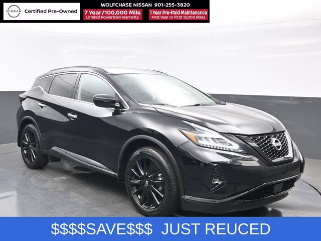 2024 Super Black Nissan Murano SV AWD SUV