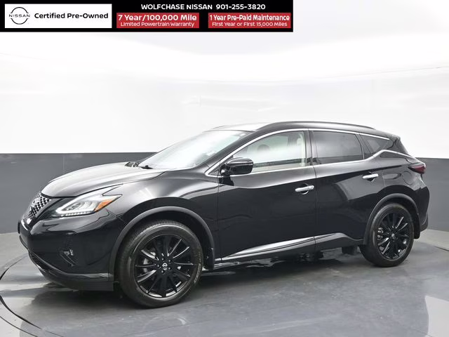 2024 Super Black Nissan Murano SV AWD SUV