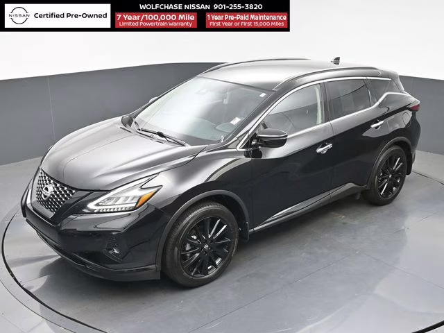 2024 Super Black Nissan Murano SV AWD SUV