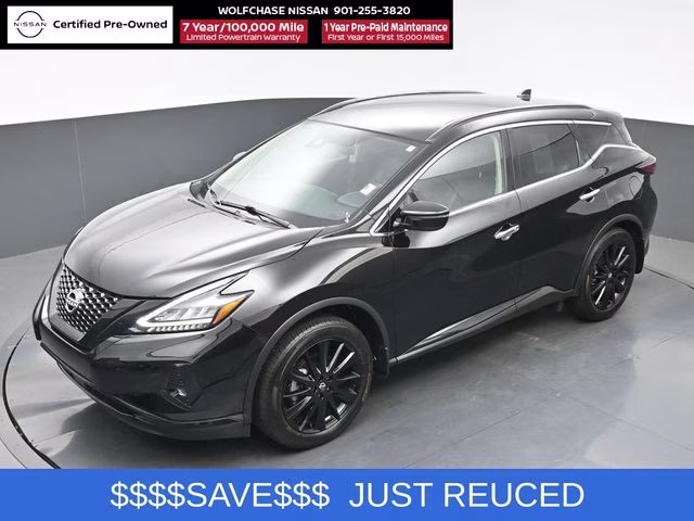 2024 Super Black Nissan Murano SV AWD SUV