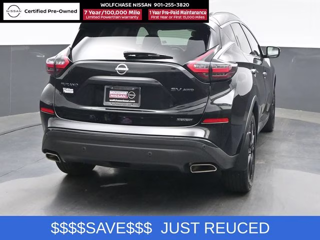 2024 Super Black Nissan Murano SV AWD SUV