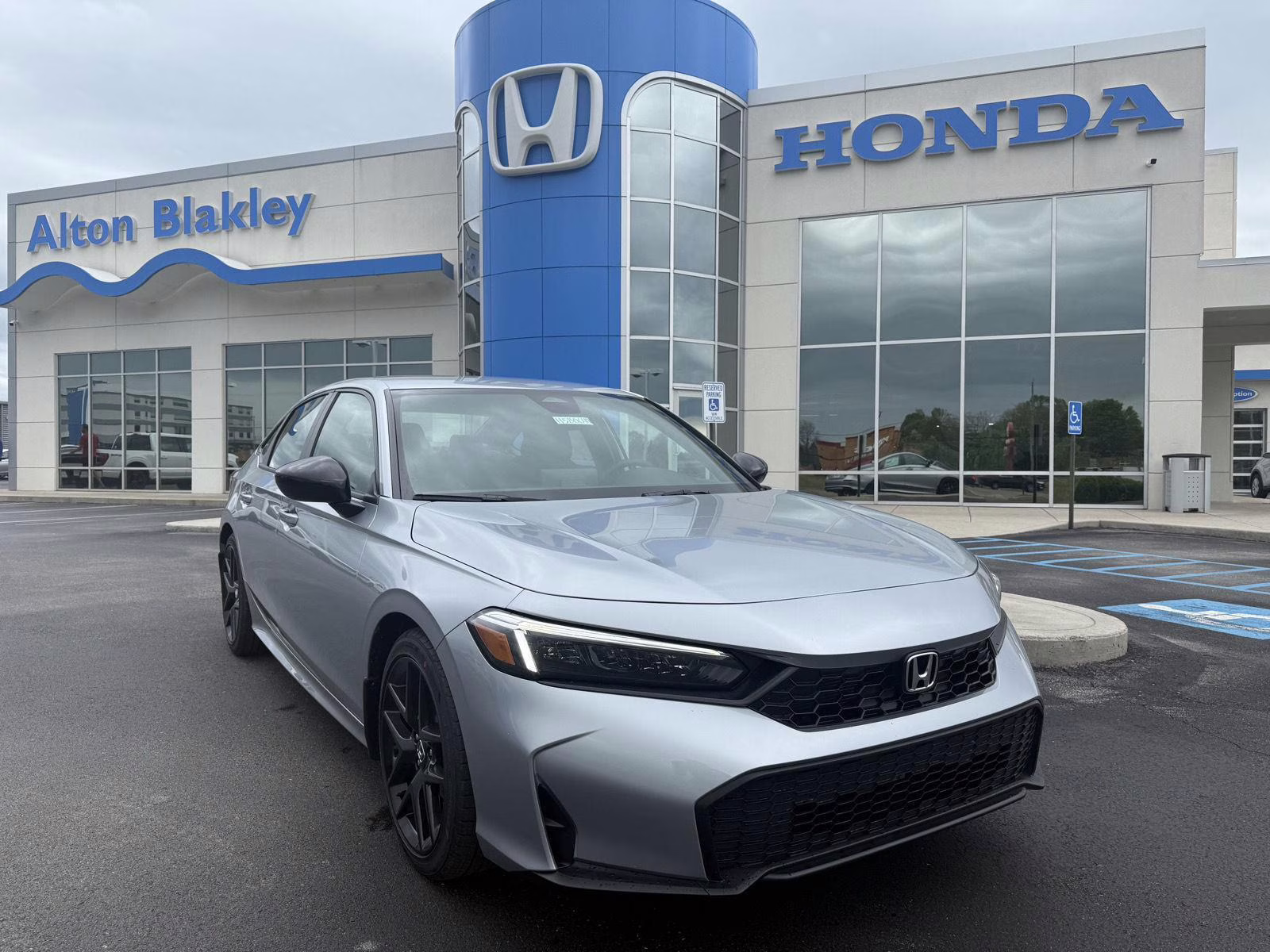 2026 Solar Silver Metallic Honda Civic Sedan Sport FWD Sedan