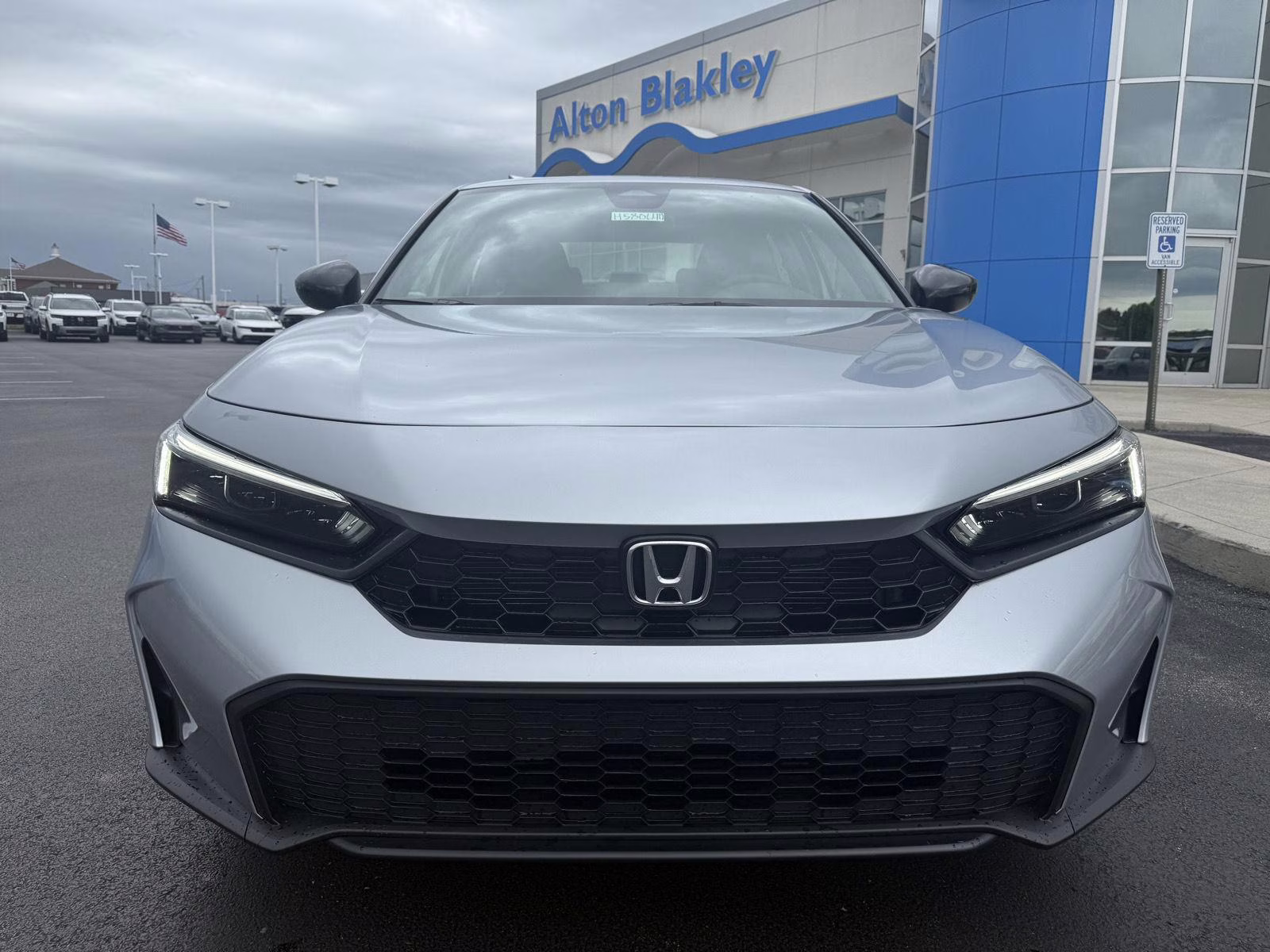 2026 Solar Silver Metallic Honda Civic Sedan Sport FWD Sedan
