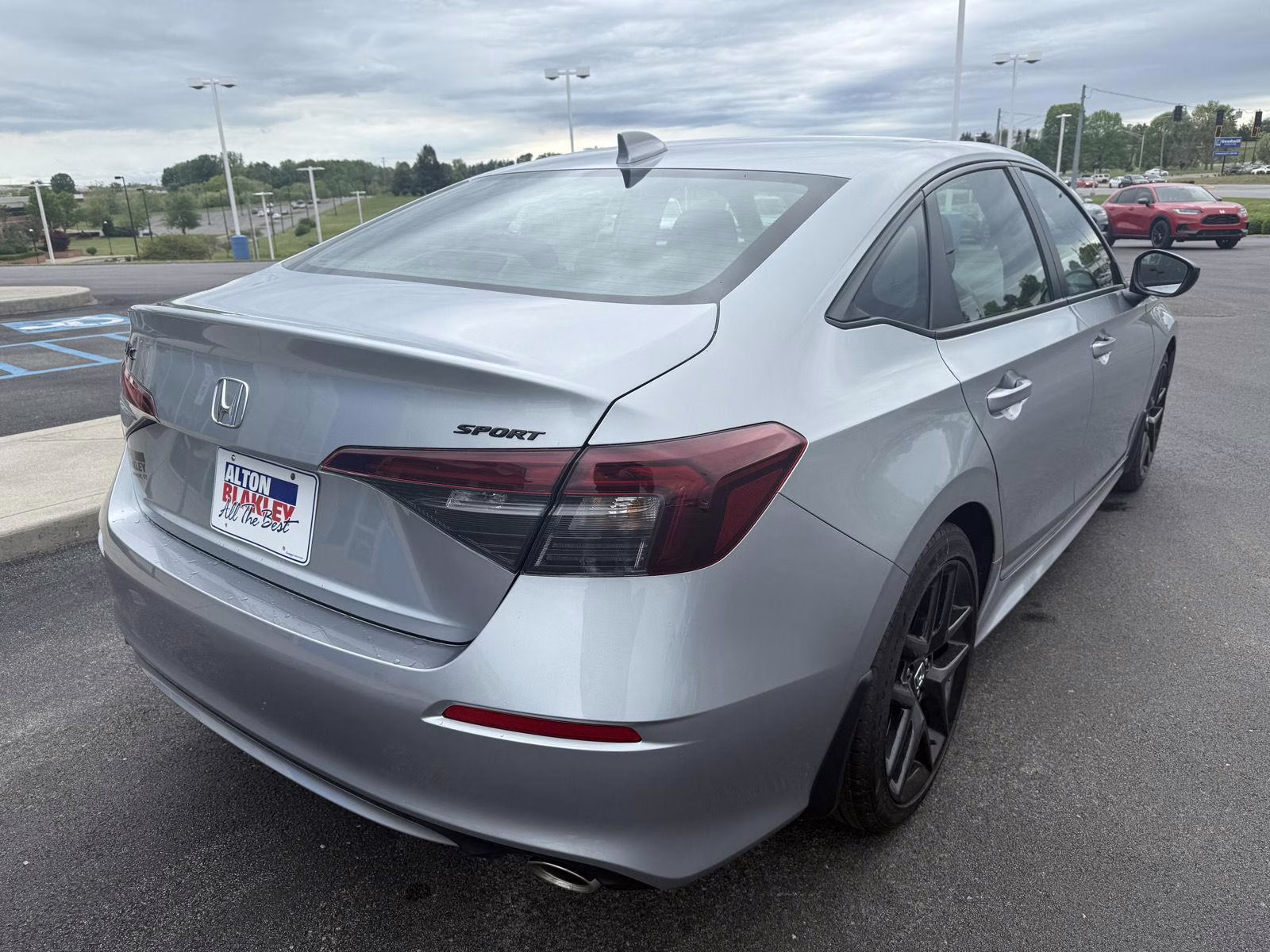 2026 Solar Silver Metallic Honda Civic Sedan Sport FWD Sedan