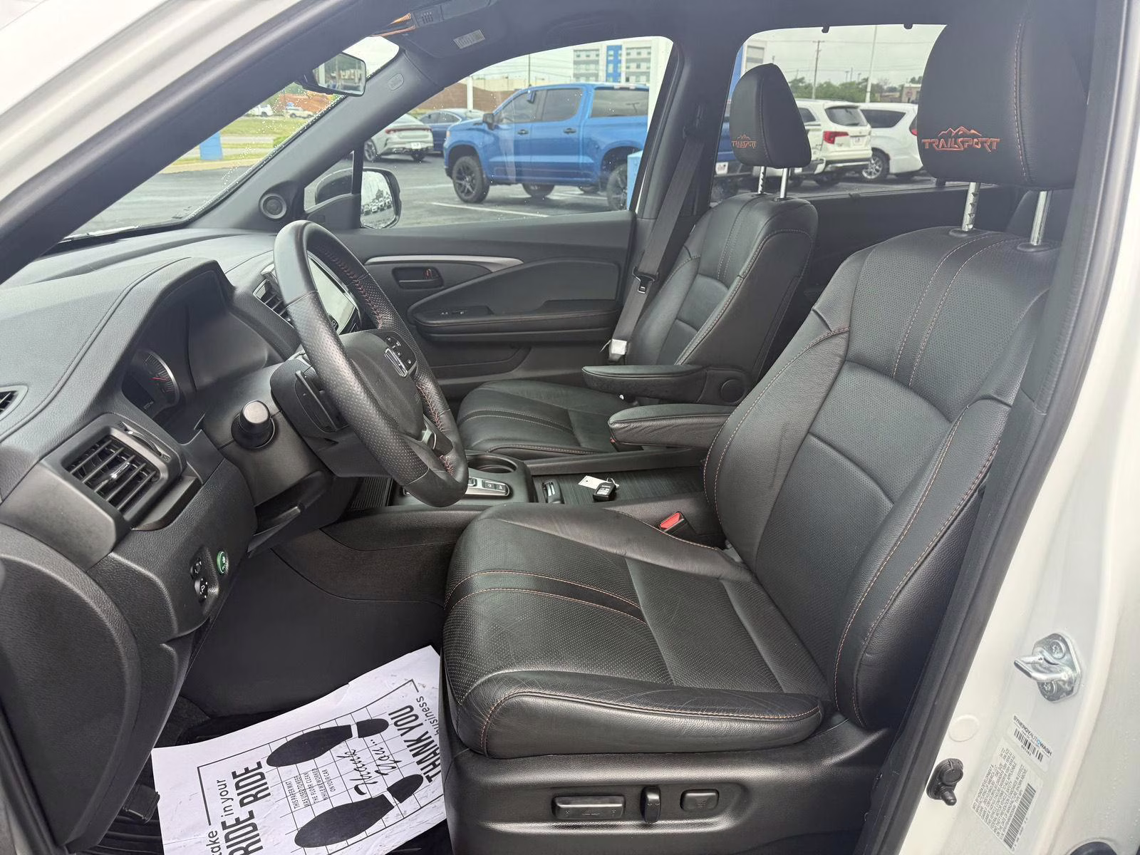 2022 Platinum White Pearl Honda Pilot TrailSport AWD SUV