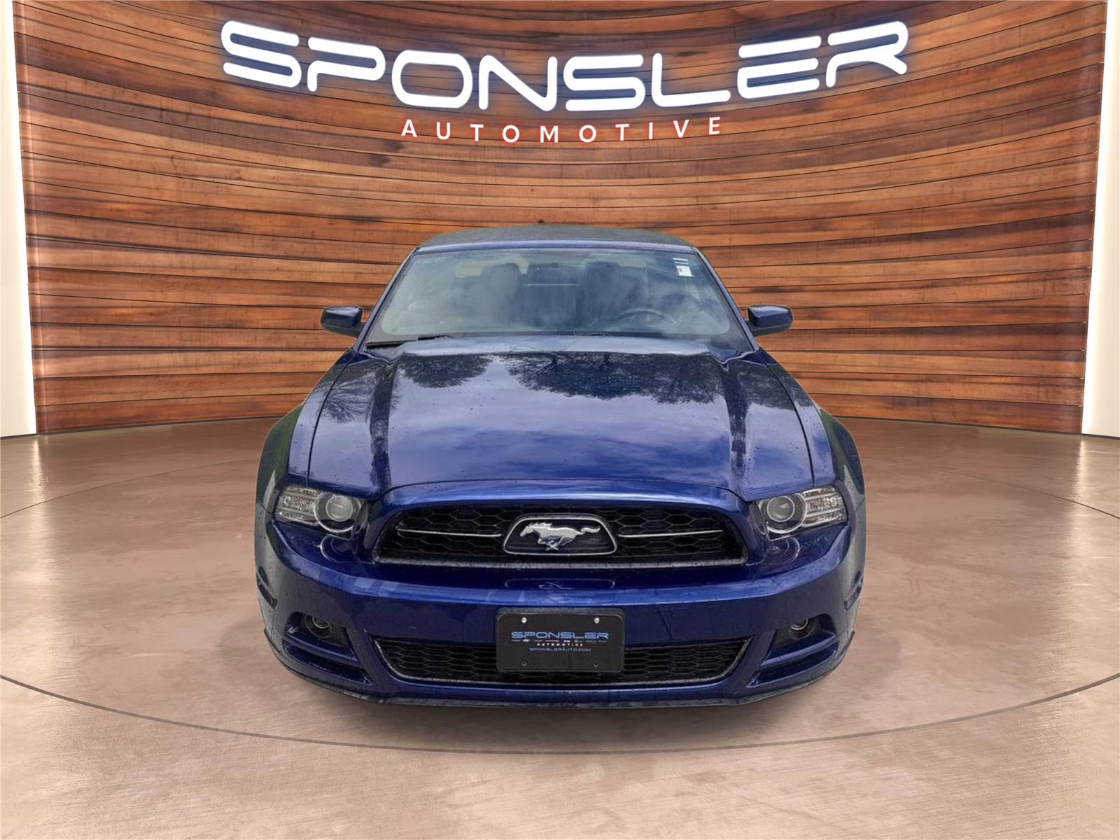 2014 Deep Impact Blue Metallic Ford Mustang V6 Premium RWD Convertible