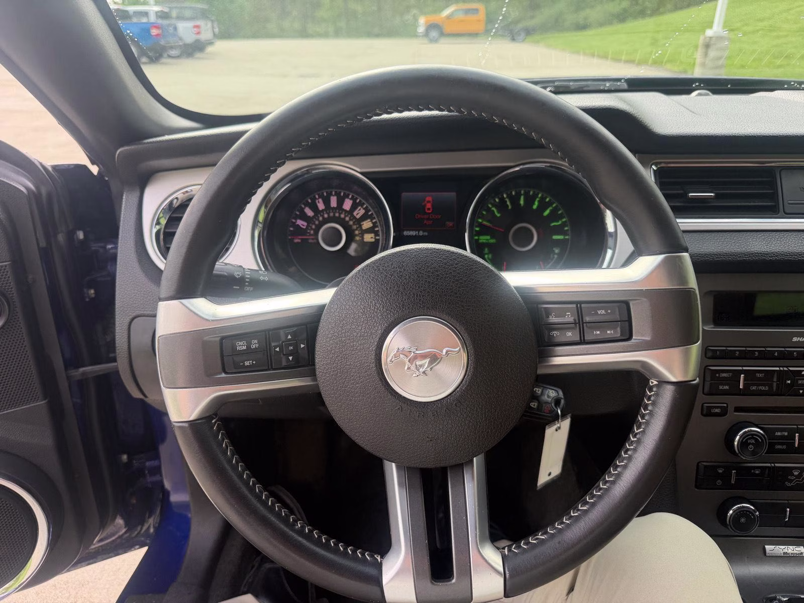 2014 Deep Impact Blue Metallic Ford Mustang V6 Premium RWD Convertible