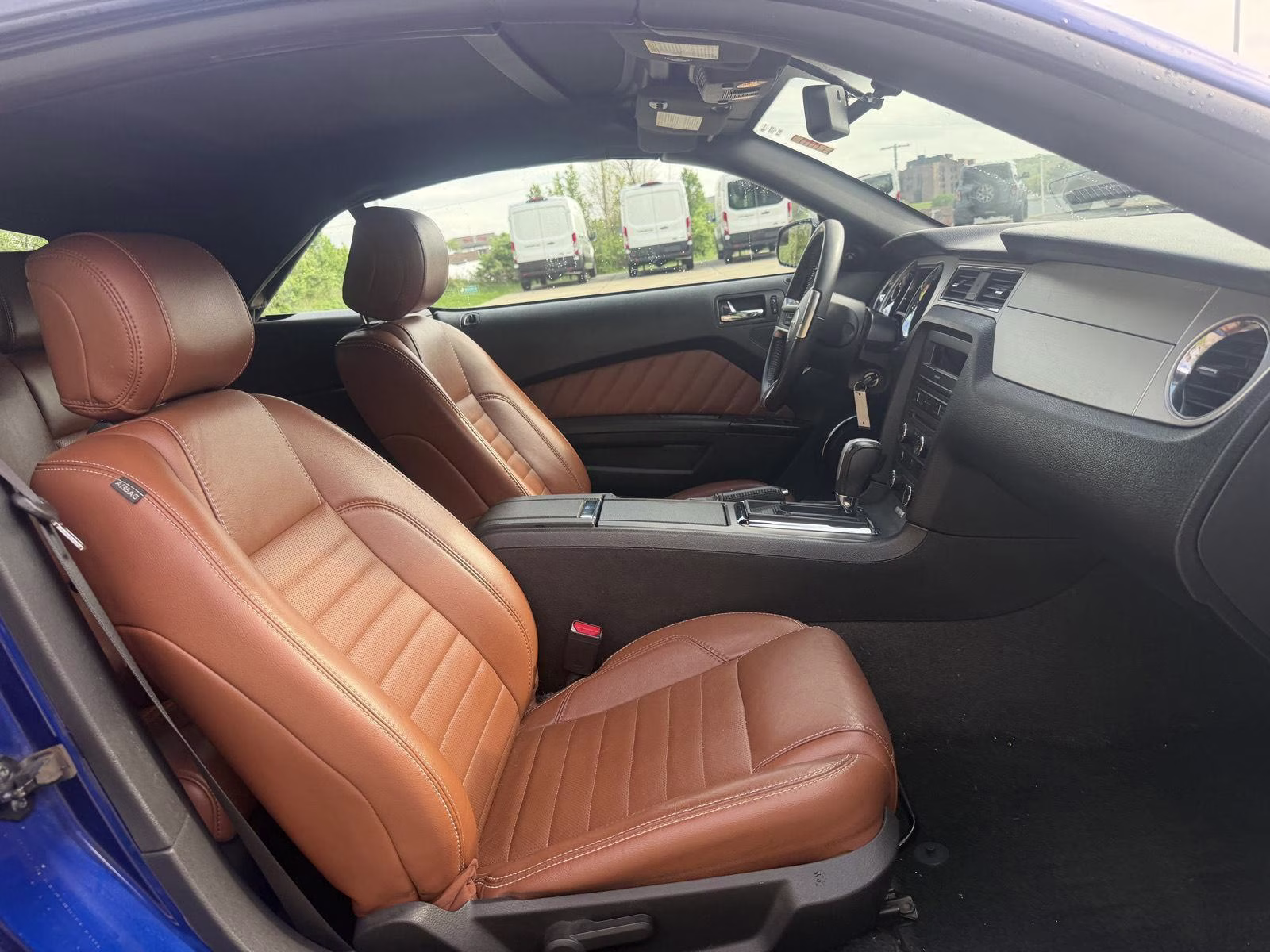 2014 Deep Impact Blue Metallic Ford Mustang V6 Premium RWD Convertible
