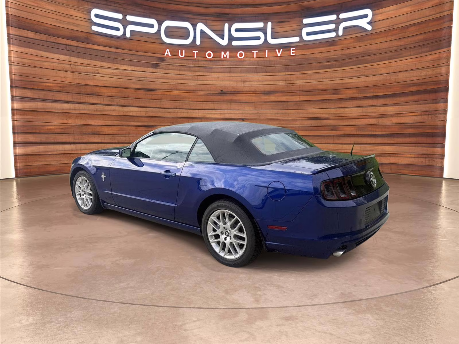 2014 Deep Impact Blue Metallic Ford Mustang V6 Premium RWD Convertible