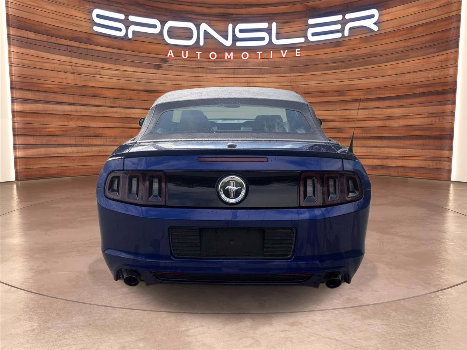 2014 Deep Impact Blue Metallic Ford Mustang V6 Premium RWD Convertible