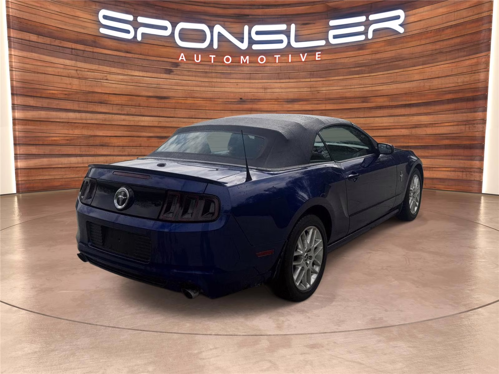 2014 Deep Impact Blue Metallic Ford Mustang V6 Premium RWD Convertible