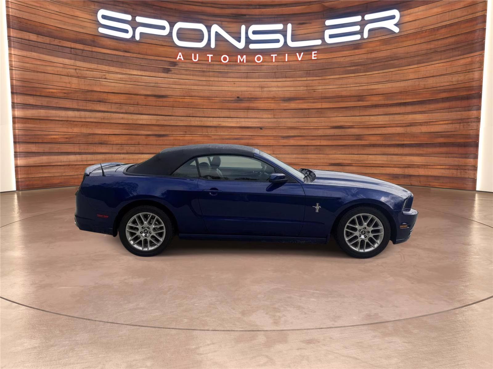 2014 Deep Impact Blue Metallic Ford Mustang V6 Premium RWD Convertible
