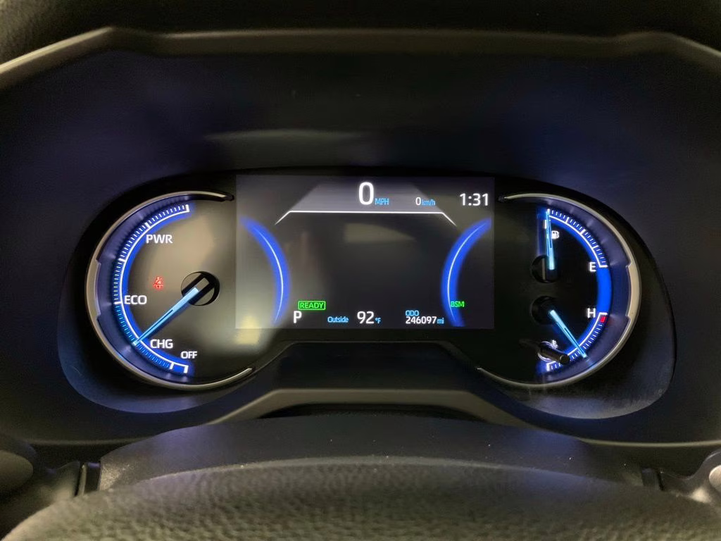 2019 Silver Sky Metallic Toyota RAV4 Hybrid XSE AWD SUV