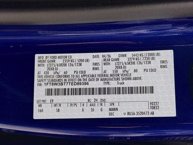 2026 Argon Blue Metallic Ford Super Duty F-350 SRW Lariat Bozard Built 4X4 Truck