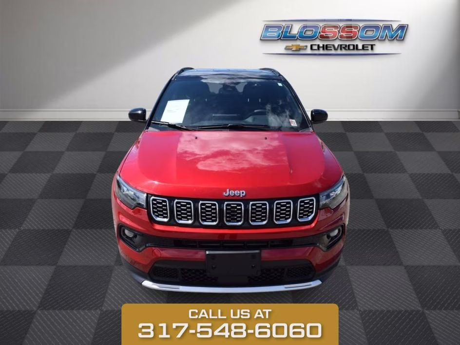 2025 Red Hot Pearlcoat Jeep Compass Limited 4X4 SUV