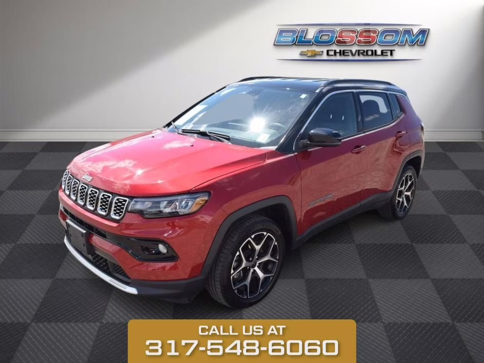 2025 Red Hot Pearlcoat Jeep Compass Limited 4X4 SUV