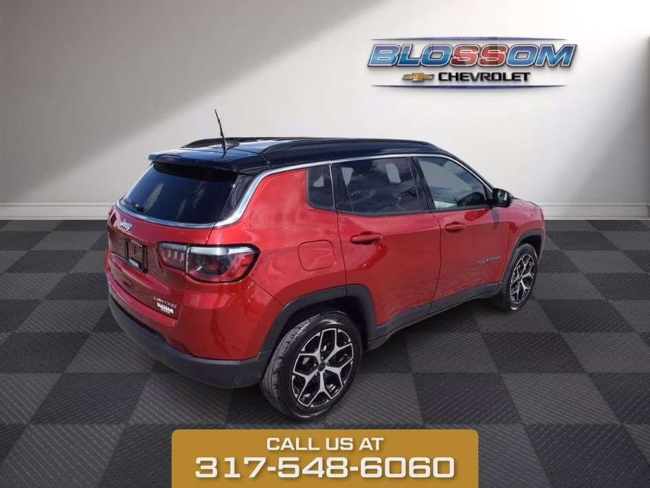 2025 Red Hot Pearlcoat Jeep Compass Limited 4X4 SUV