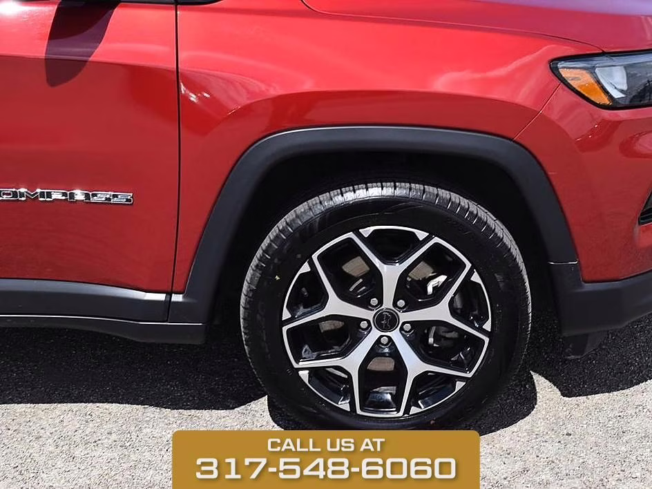 2025 Red Hot Pearlcoat Jeep Compass Limited 4X4 SUV