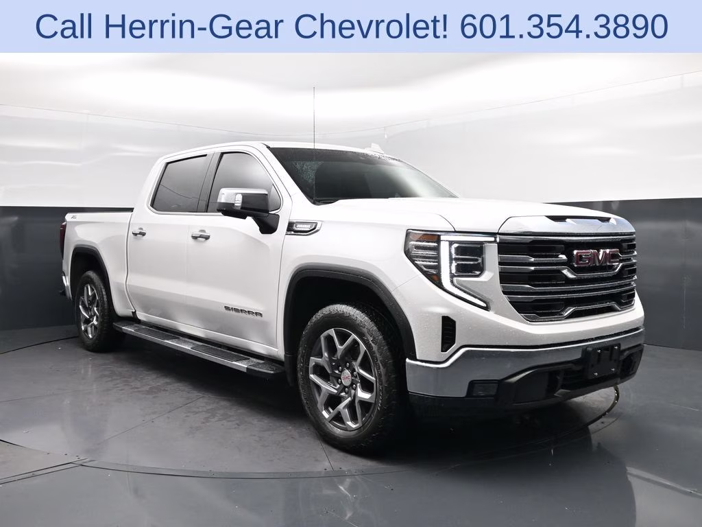 2023 White Frost GMC Sierra 1500 SLT 4X4 Truck