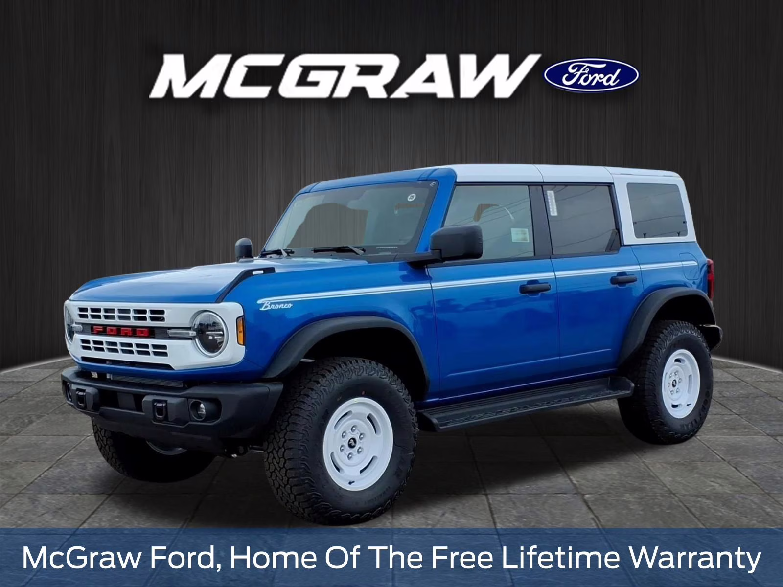 2026 Blue Ford Bronco Heritage Edition 4X4 SUV