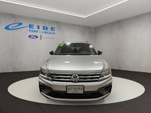 2021 Pyrite Silver Metallic Volkswagen Tiguan 2.0T SE R-Line Black AWD SUV