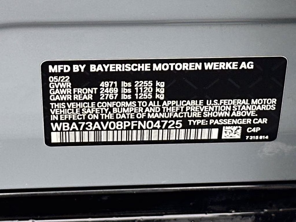 2023 Brooklyn Gray Metallic BMW 4 Series 430i Gran Coupe AWD Hatchback