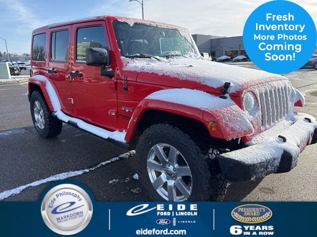 2017 Firecracker Red Clearcoat Jeep Wrangler Unlimited Sahara 4X4 SUV