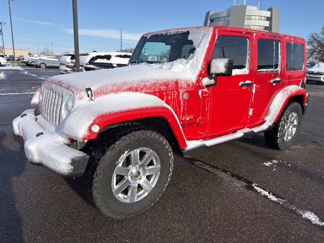 2017 Firecracker Red Clearcoat Jeep Wrangler Unlimited Sahara 4X4 SUV