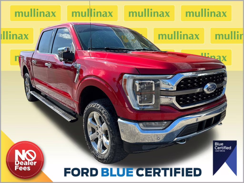2021 Rapid Red Metallic Tinted Clearcoat Ford F-150 King Ranch 4X4 Truck