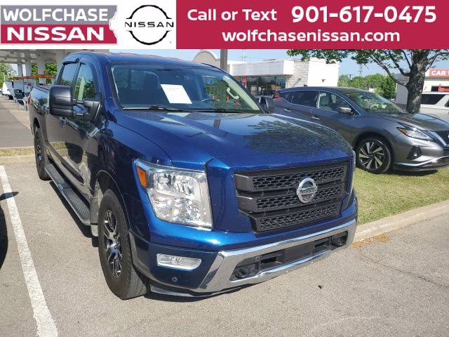 2022 Deep Blue Pearl Metallic Nissan Titan SV 4X4 Truck
